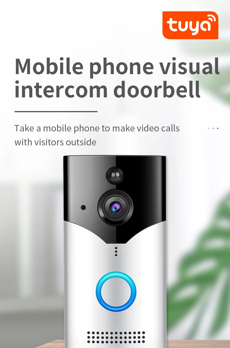 2022 Home Video Smart WiFi Doorbell Wireless Doorbell with Camera Intercom Wireless Ring Doorbell Tuya