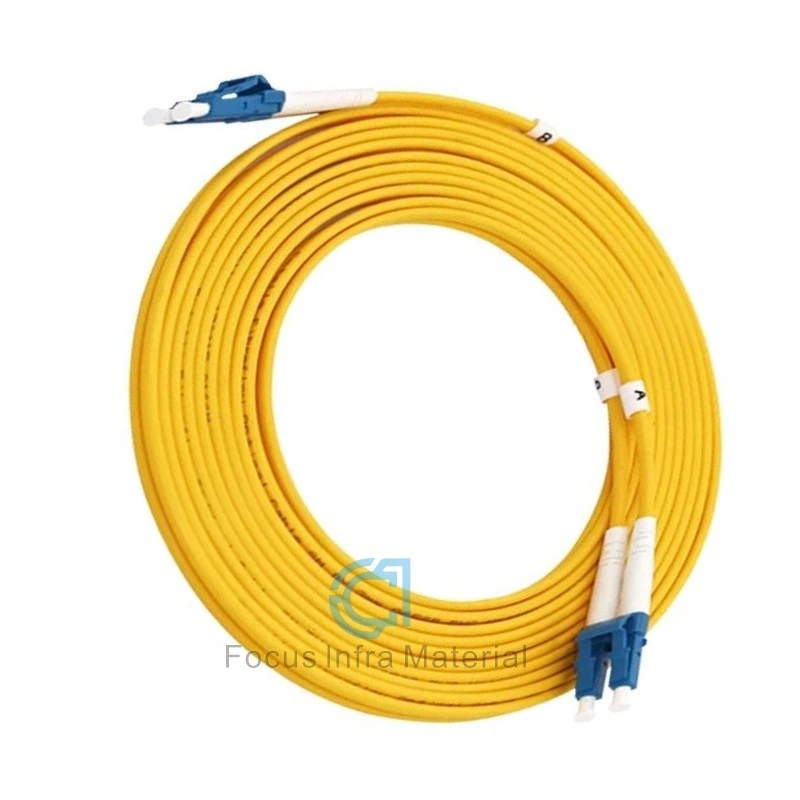 LC/PC to LC/PC Fiber Patch Cord Jumper Cable Sm Duplex Single Mode Optic for Telecom Network Fiber Optical Pigtail