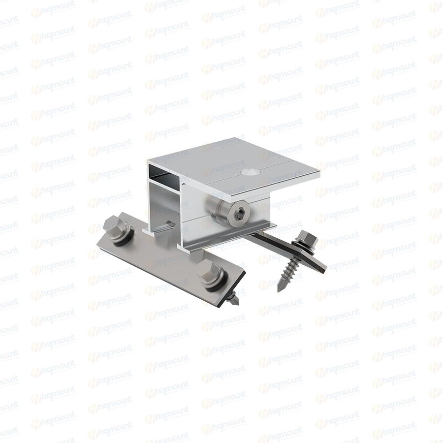 Китай оптовая торговля алюминиевой солнечная панель крыши фланца крепления кронштейна солнечной энергии