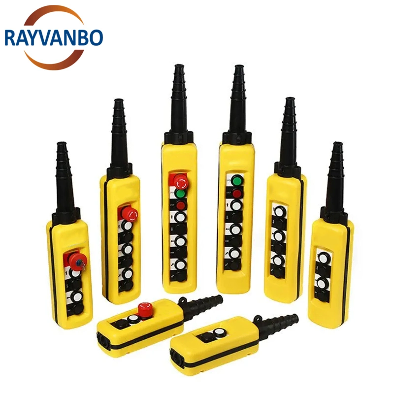 Manhua Xac-A8913 Crane Pendant Control Stationl IP65 ABS Plastic Waterproof Dustproof 8 Button Double Speed Emergency Button