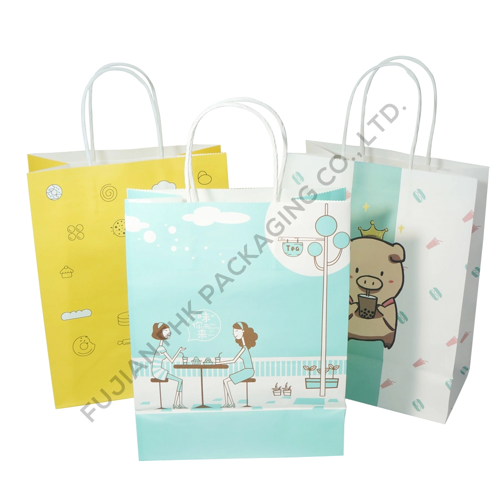 Free Sample Cheap Kraft Paper Restaurant Gift Shopping Clothing Jumbo Bag