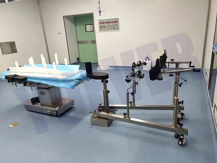 Sala de Teatro do Hospital médico operando Mesa de braço em C OT combinada com Outras mesas operacionais flexíveis na Ponte do rim