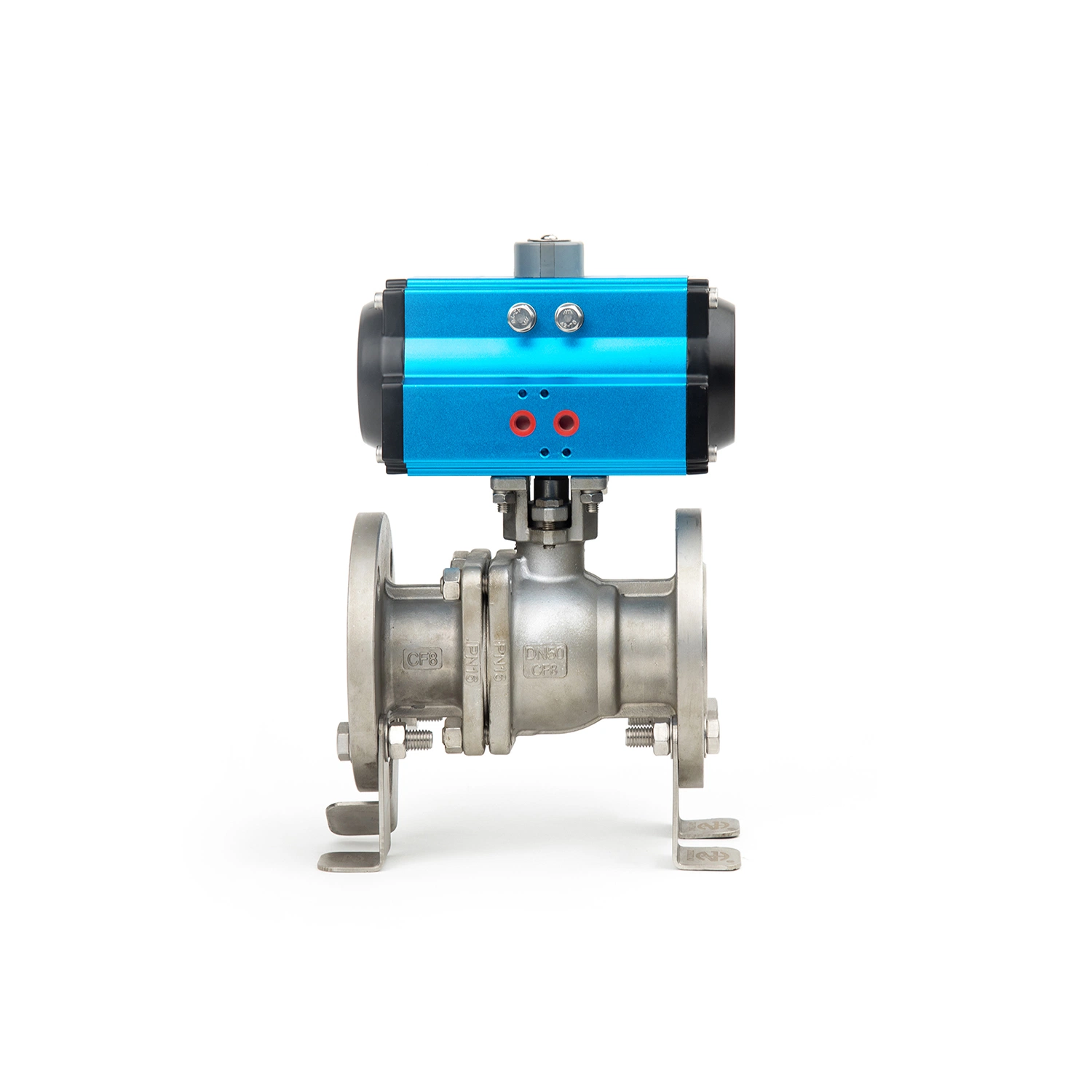 Pneumatic Actuator with Manual Operation Ball Valve