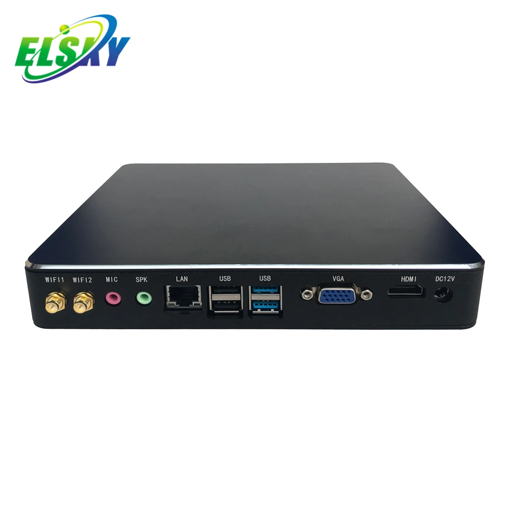 Elsky Mini PC Win I3hgp Optional DDR3 Barebone Core I3 I5 I7 RJ45 1HDMI VGA 6USB 10COM LAN SATA Pocket PC Ubuntu Mini PC