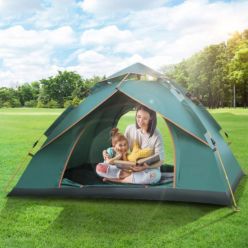 Barato 1-2 personas 4 Temporada impermeable Senderismo Familia Dome Tent Camping automático al aire libre de invierno Instant up Tent