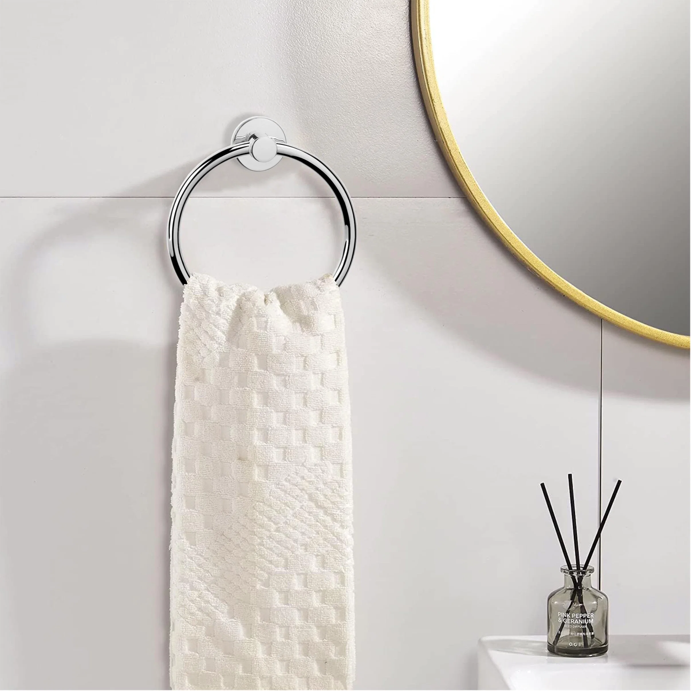 Bathroom Wall Mounted Round Shape Towel Ring