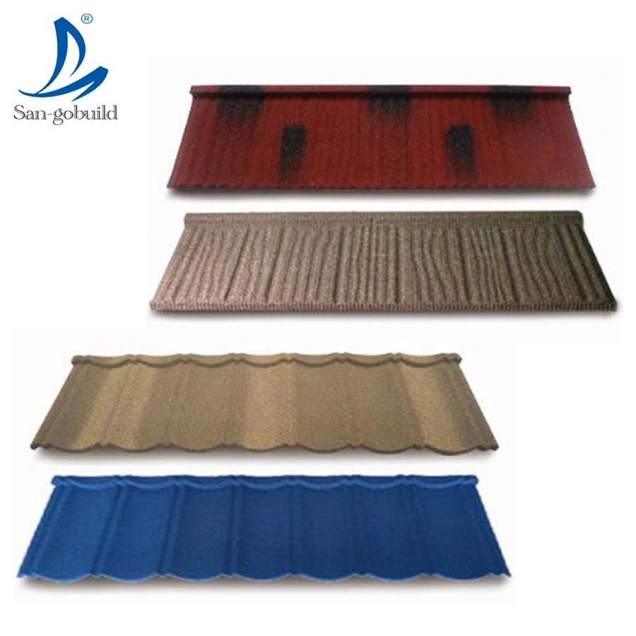 Modern Roofing Tiles Houses Building Materials Plain Types Tudor Roof Tiles Color Stone Coated Roofing Tiles for Construction