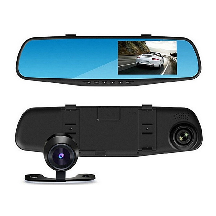 4.3 Inch Full HD 1080P Car Reverse Dual Lens Car Rearview Mirror DVR