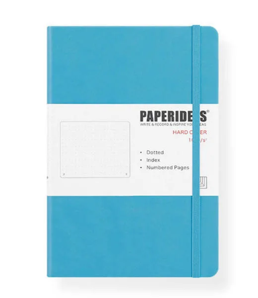 Logo relié Imprimé PU Journal journal de cuir pour ordinateur portable personnalisé bordée Carnet de notes avec les pages en pointillés