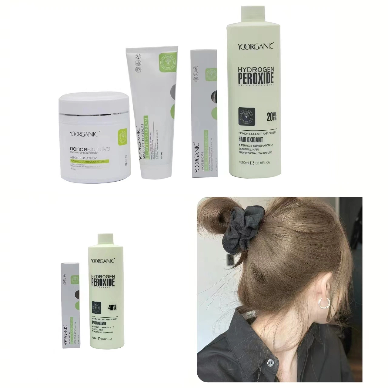 Private Label Noirritating Hair Oxidant Cream Oxidant Cream for Hair Dye