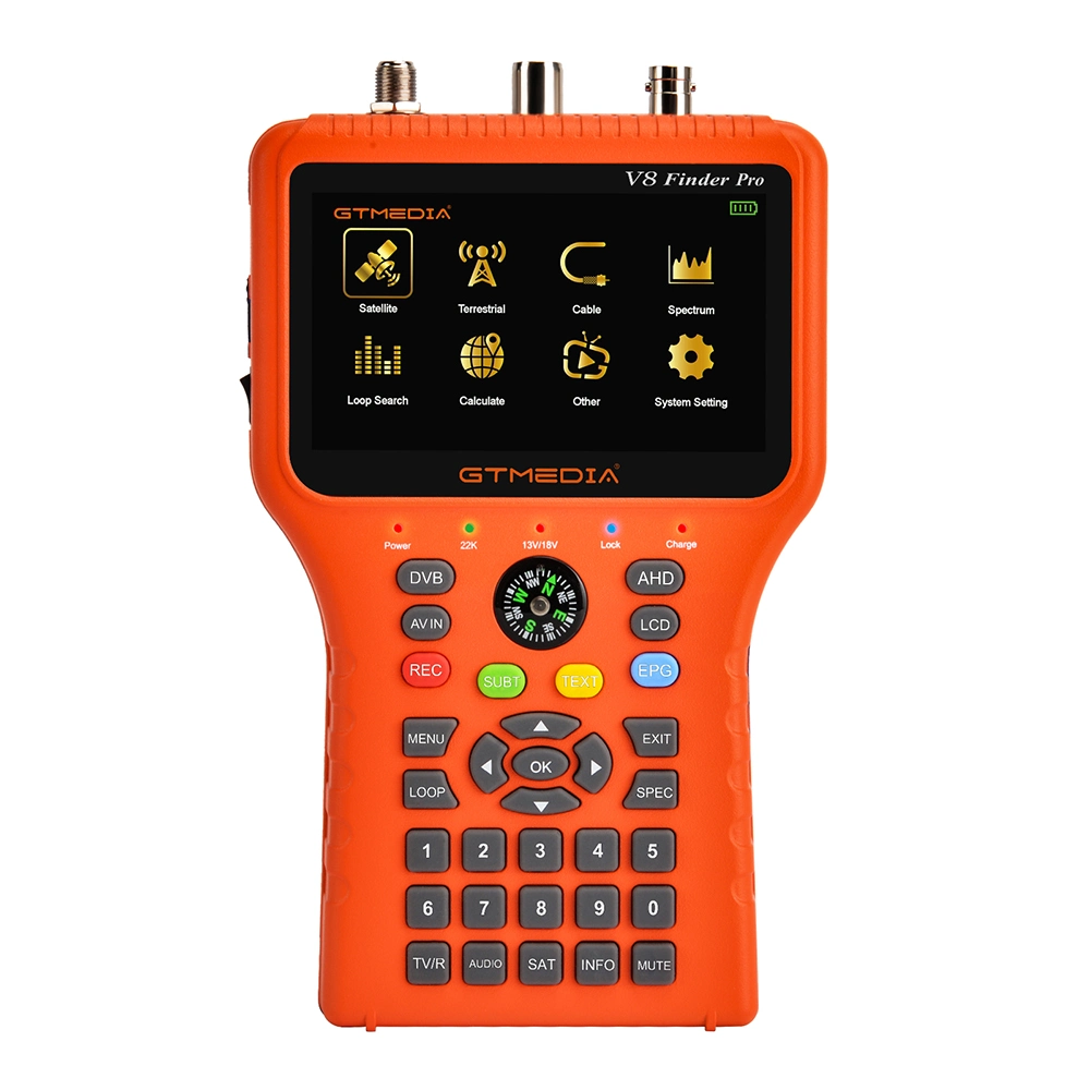 Bucle de alta definición Buscar Gtmedia V8 Finder PRO S2X T2 Buscador de satélite de DVB por cable