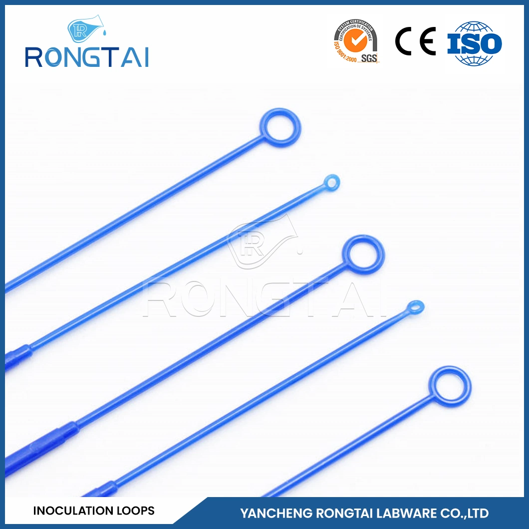 Rongtai Medical Laboratory Consumables Factory as Sterile 10UL 1UL Plastic PP as ABS Disposable Inoculating Loops China Lab Plasticware 10UL Inoculation Loops