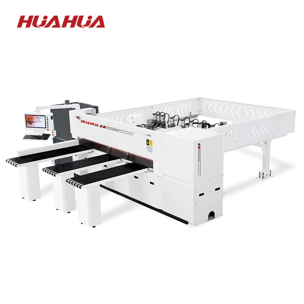 Huahua Np280 Woodworking CNC Automatic Wood Panel Cutting Beam Saw Machine