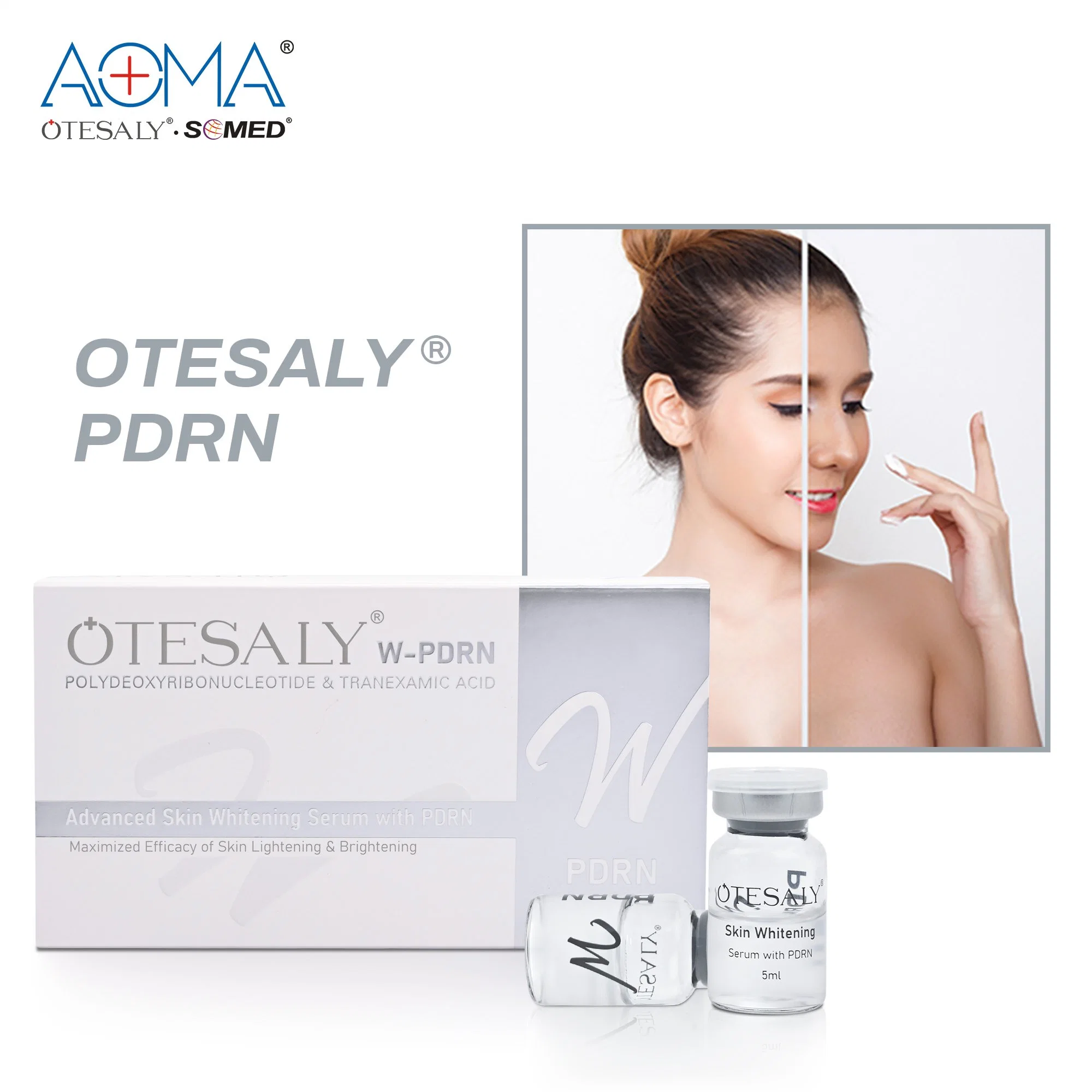 Otesaly Precio piel blanqueando suero Pdrn Beauty Injection líquido Hialurónico Solución de Mesoterapia con Vitamina C ácida