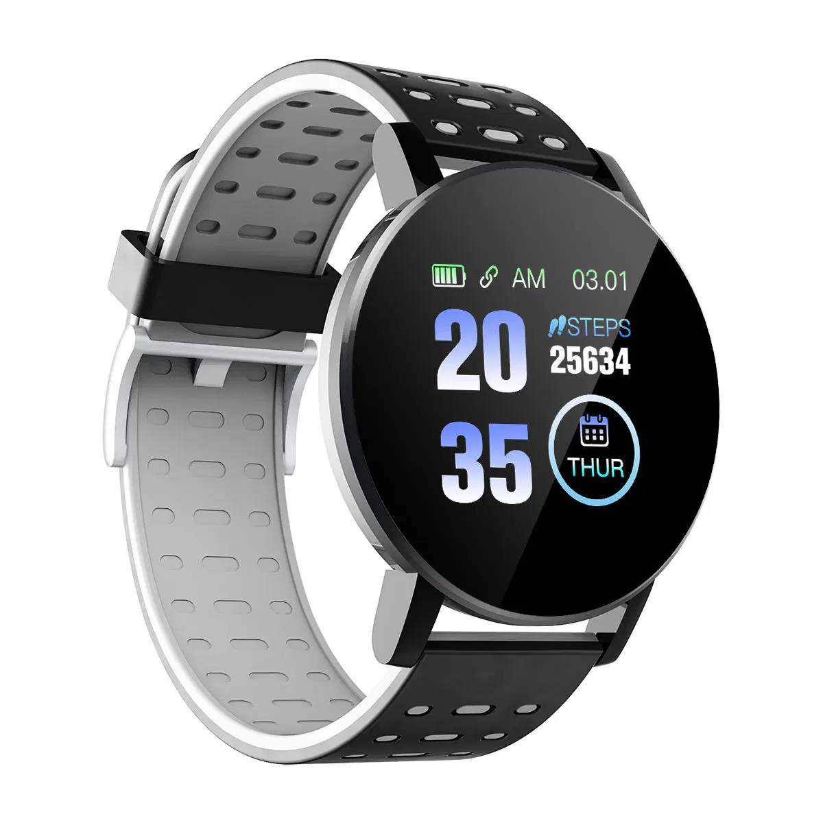 119 Plus Smart Bracelet Band Blood Pressure Waterproof Fitness Tracker Watch Women Men Heart Rate Monitor Smartwatch