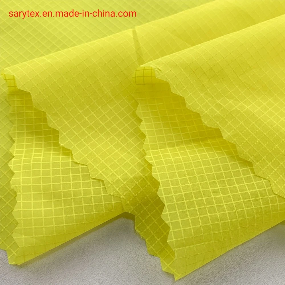 Polyester Ripstop Functional Textile UV Protection Fabric with UPF50+