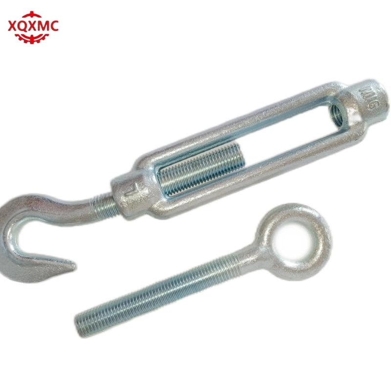 DIN1480 Type Galvanized Carbon Steel Turnbuckle with Hook&Eye