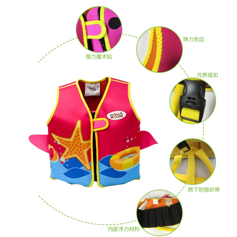 Cartoon Life Jacket Beach Swimming Pool Buoyancy Suit for Kids