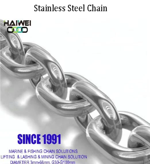 High Strength Lifting Steel Chain, Anchor Steel Chain, Stainless Steel Chain, Lashing Steel Chain, Mining Steel Chain 30 Years Chain Factory (D2mm-D68mm)