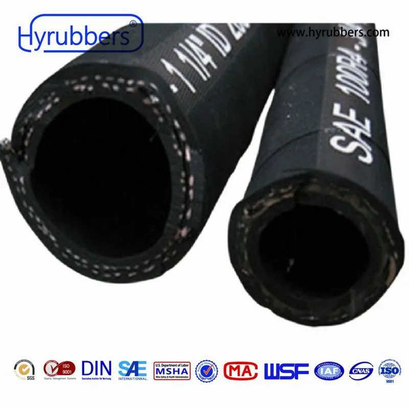 Hydraulic Oil Resistant Flexible Flat Surface SAE 100 R4