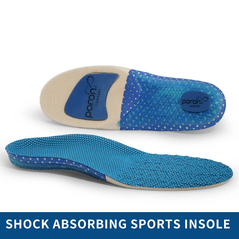 High Elastic EVA Sports Insole Baloncesto Fútbol Sports Insole Poro Plantilla de alta resistencia elástica que absorbe los golpes