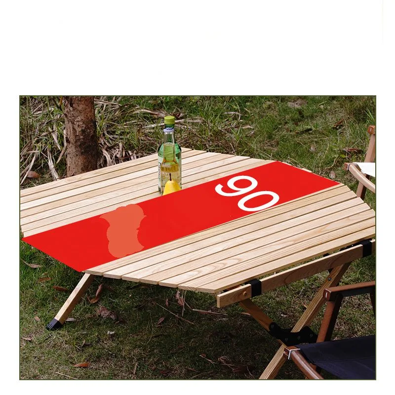 Mountainhiker Outdoor Furniture Picnic Modern Removable Wooden Foldable Camping Egg Roll Table