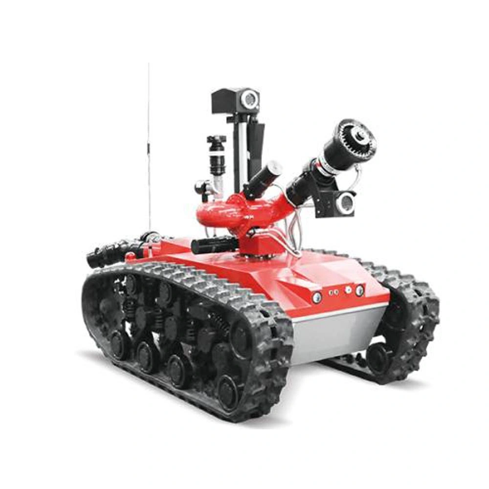 Multifunctional Remote Control Rubber Tracked Chassis Fire Fighting Robot