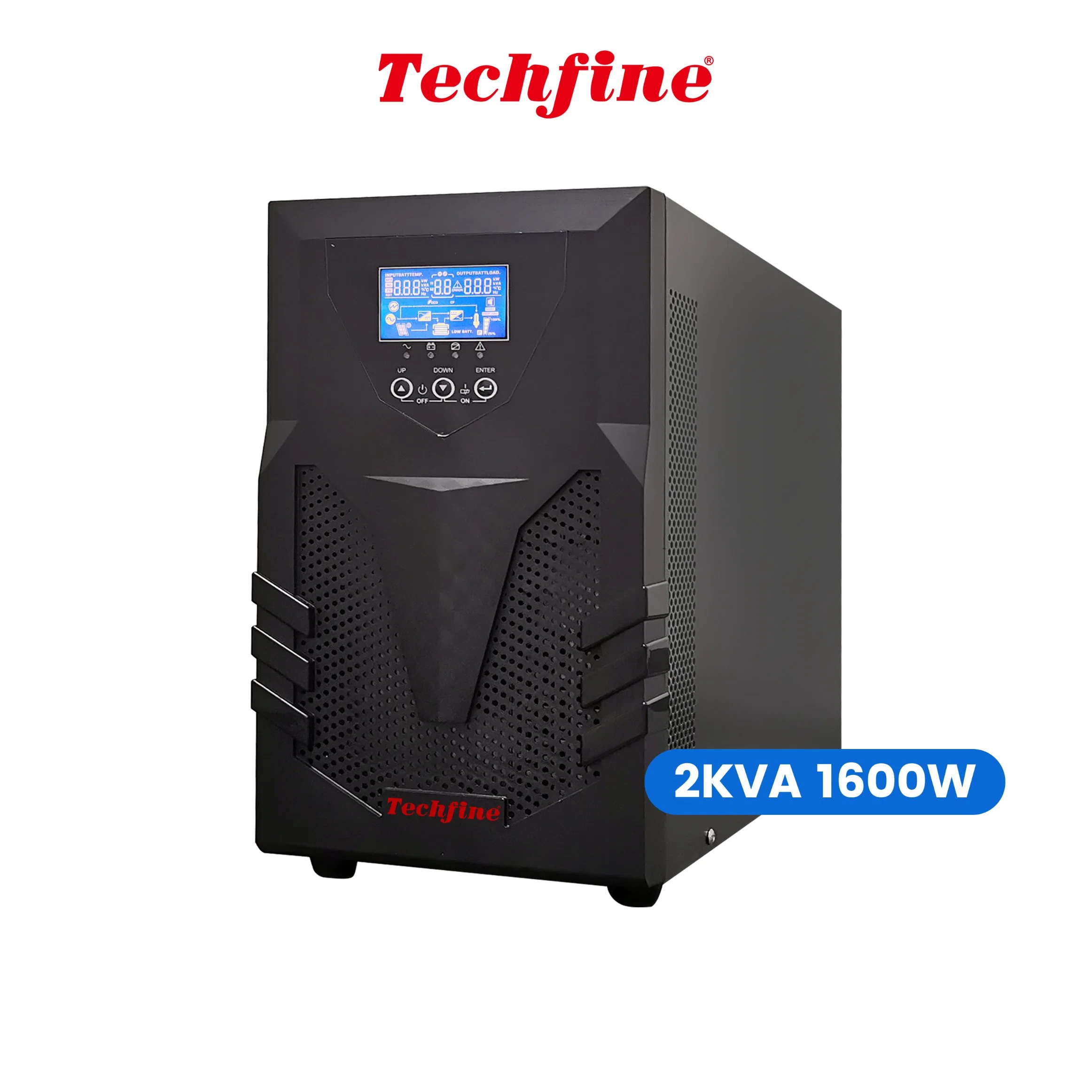 Techfine Novo Tipo UPS on-line de alta freqüência de backup de bateria 6kVA de alimentação ininterrupta UPS