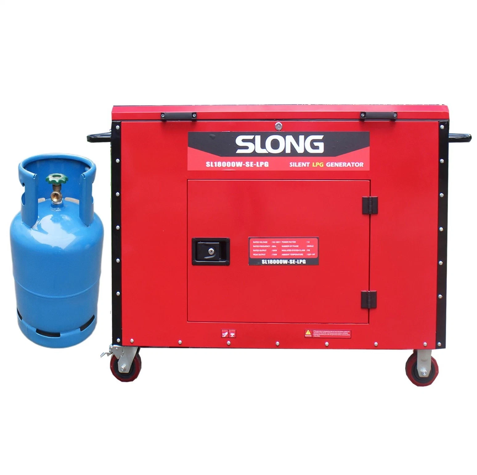 Slong 15kw 17kw Groupe électrogène au gaz naturel silencieux pur LPG