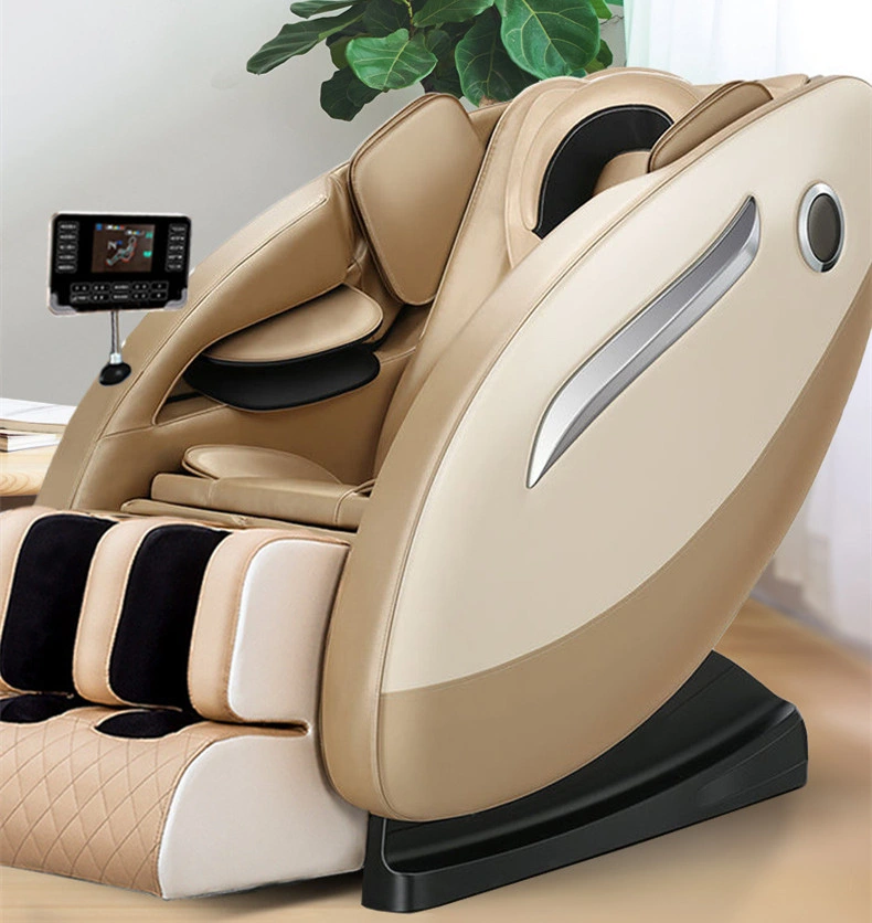 Chaise de massage électrique de luxe 8D Zero Gravity avec grand écran et contrôle manuel.