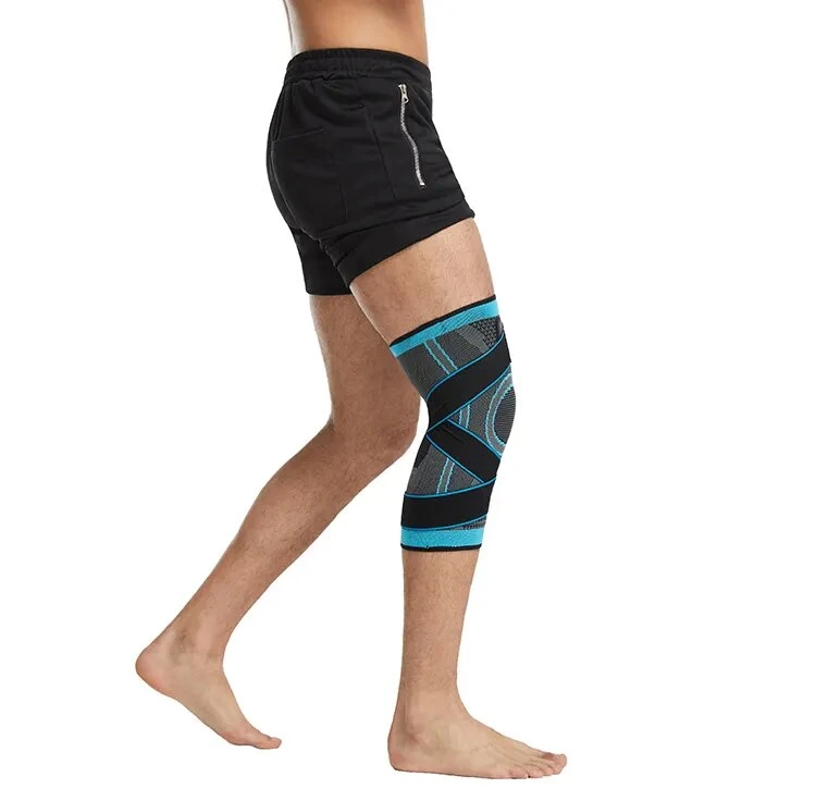 Custom Silicone Knee Support Compression Neoprene Knee Support with Springs Knee Support Guard for Sports