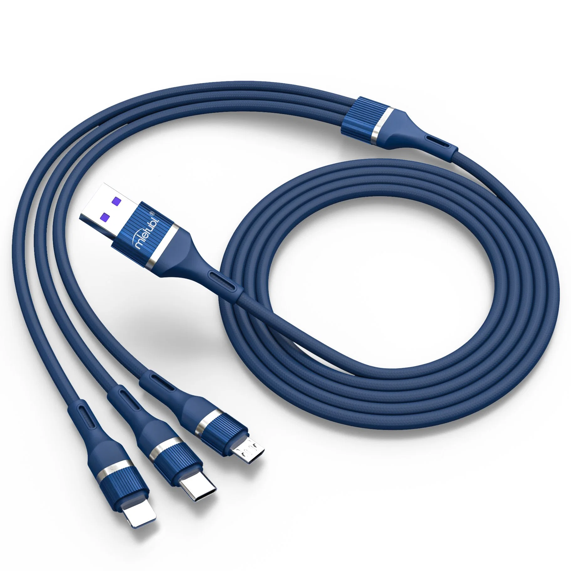 Teléfono móvil Multifuntional Mietubl cable de datos 3 en 1 USB cable de datos para Andriod/iPhone/Micro USB