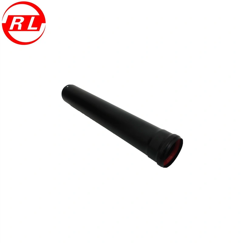 Black Single Wall Straight Pipe for Pellet Stoves