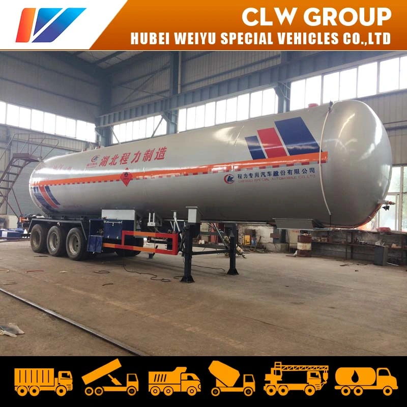 25ton 25mt LPG Gas Tank Semi Trailer 50000liters Liquid Propane Transportation for Tanzania