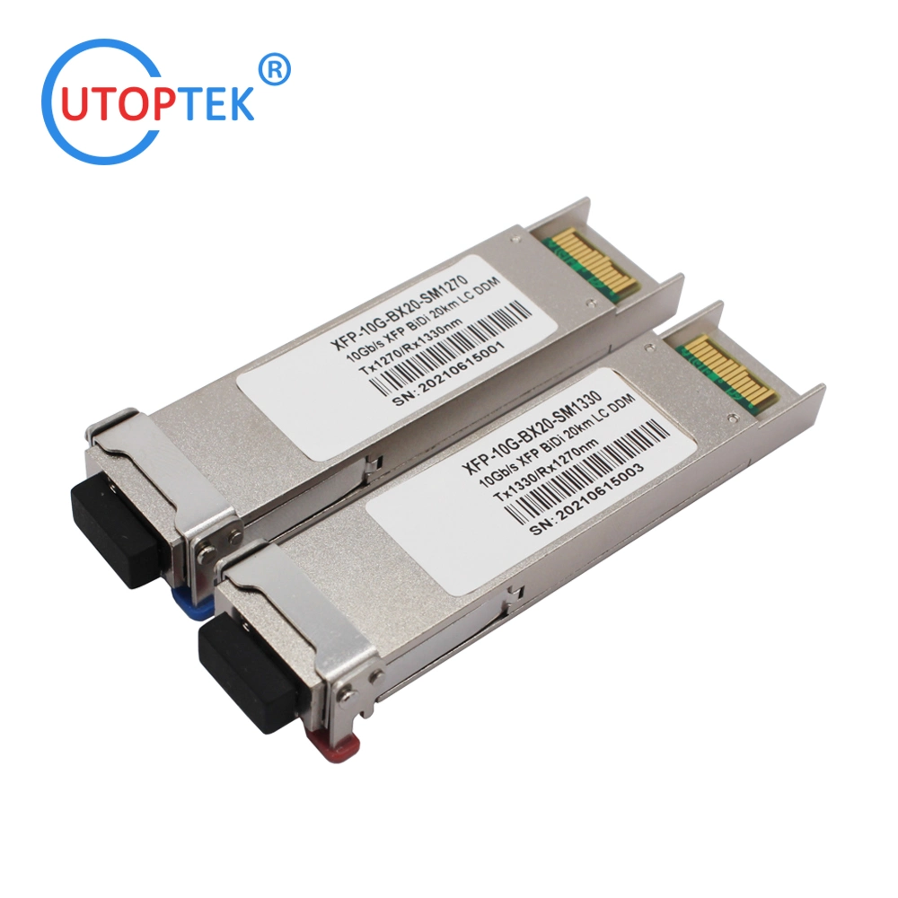 10g XFP Bidi LC 10km 1270/1330nm Ddm Optical Fiber XFP Transceiver Module for Cisco/Huawei/Juniper