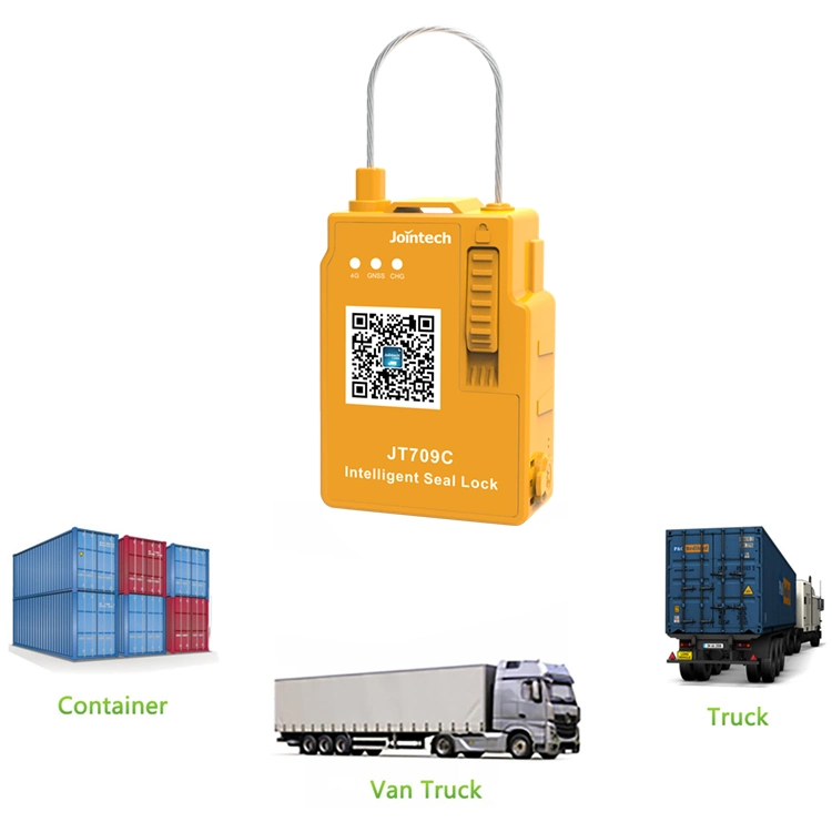 Jointech 709c contenedor Cerradura electrónica inteligente de la Junta de Seguridad electrónica la carretilla 4G Inteligente Dispositivo de localización GPS de candado