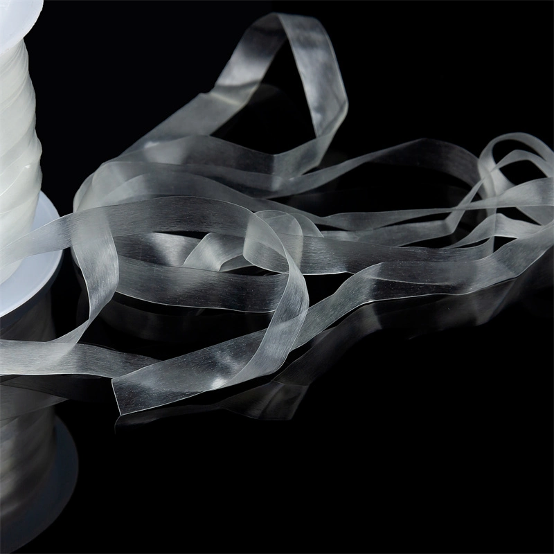 Fita elástica transparente de 6 mm de largura para o elástico do vestuário