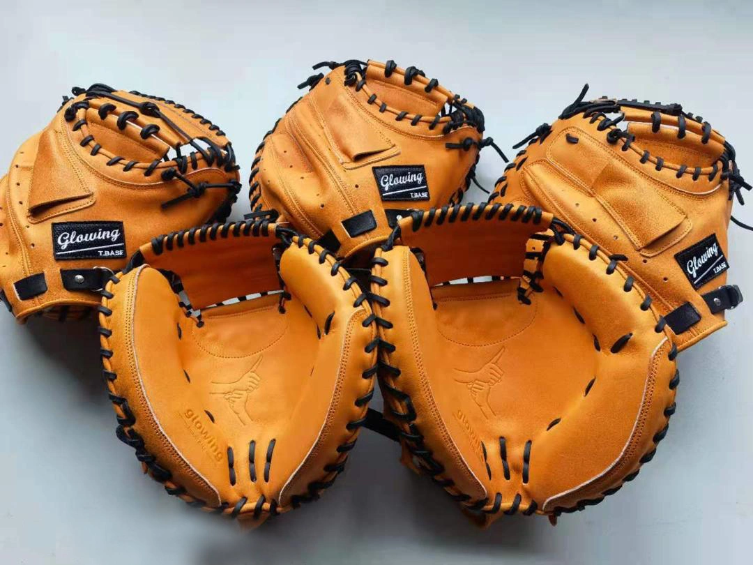 Baseball Catchers Mitt 33 Inch Kip Leather Blonde Catcher Glove