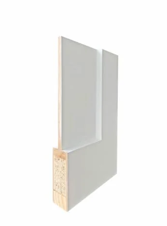 Precio de fábrica Blanco primer MDF 1 Panel Interior dormitorio de madera Puerta del agitador