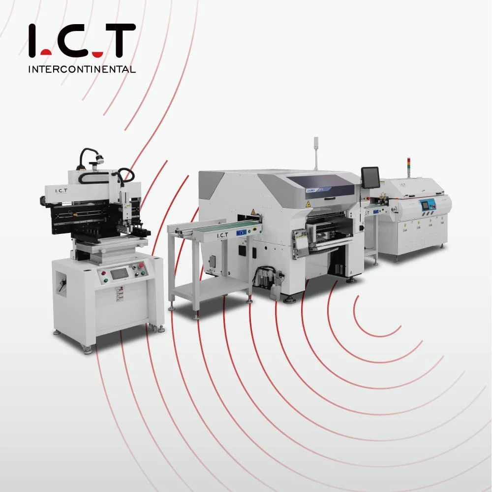 I.C.C. T montagem automática de luzes em linha SMT do conjunto de lâmpadas totalmente bulbo da máquina de produção em fita LED