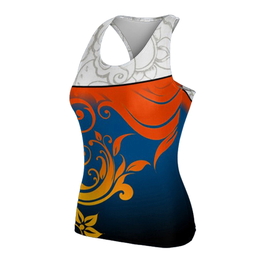 Hot Sell Cheyleading uniforme Sublimation pratique Sport Tank Gym Vest