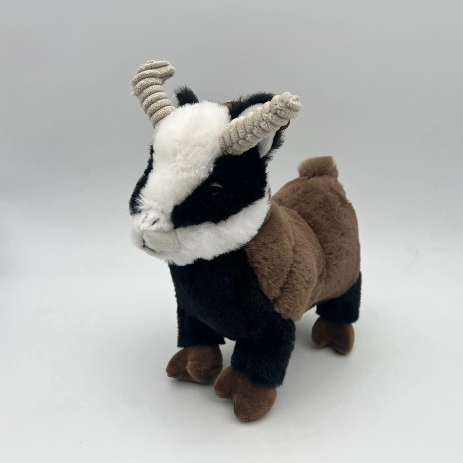 The New Mountain Plush Goat Stuffed Animal Plush Toy 9.8 Inches Fluffy Goat Soft Toys Cuddly White Gifts for Kids