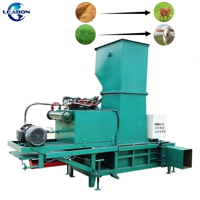 Leabon Supply Livestock Feed Silage Grass Corn Stalk Square Packing Machine