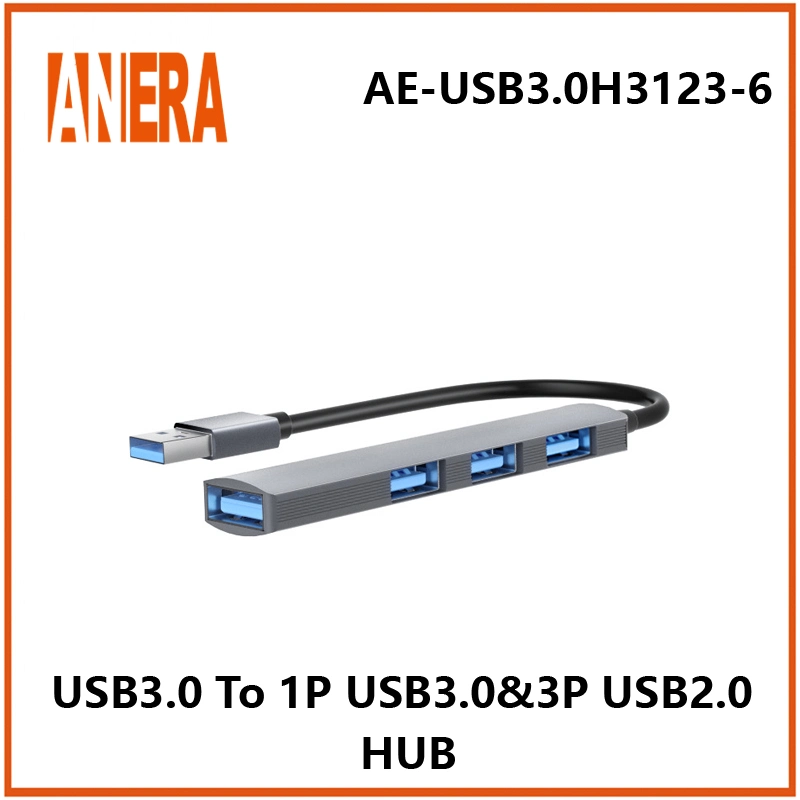 ANERA منفذ USB 3.0 إلى 4 منفذ من نوع Alloy عالي الجودة UB3.0 USB2.0 Hub UBc 4port Hub للكمبيوتر الدفتري MacBook PRO