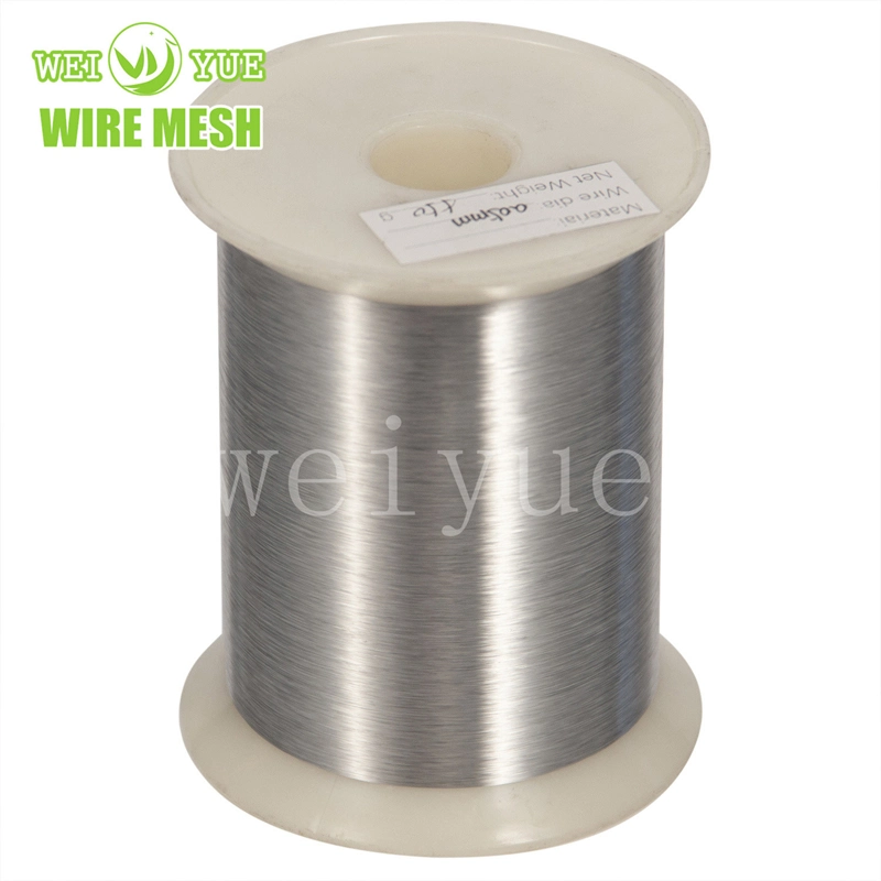 Hot Sale 304 316 Bright Ultra Fine Stainless Steel Microwire Manufacturer Price Special Textile Soft Round Wire Flexible Stainless Steel Microfilament