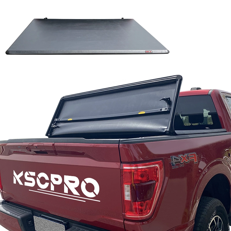 KSCPRO Soft Tri Fold Truck bed Tonneau Pickup Cover for Dodge Ram 1500 2500 3500