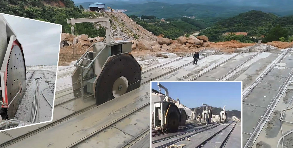 Stonemachinery 2qykt-3600 Double Blade Rock Saw Stone Quarry Machines in America/India