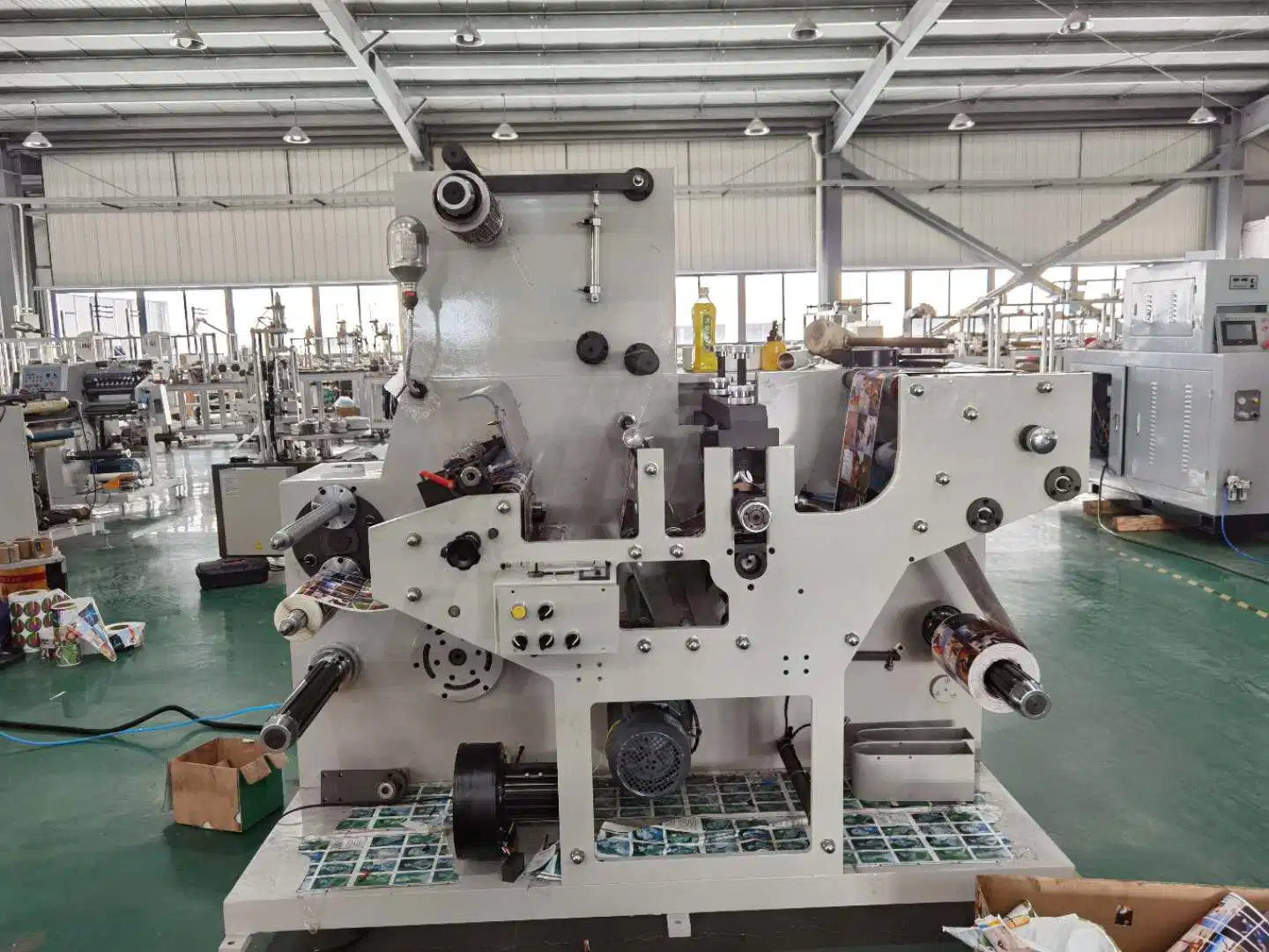 Specialized Designed Ceramic Anilox Roller Double Faced Die Cutting Creasing Machine