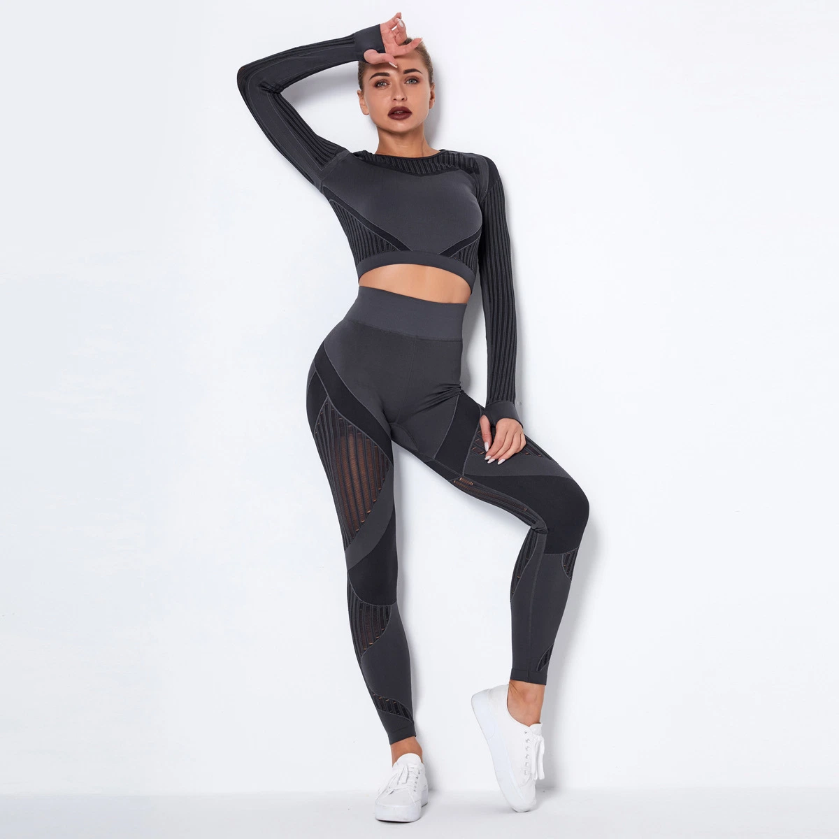 2021 Factory Wholesale/Supplier New High quality/High cost performance  Fashion Slimming Ladies Seamless Slimming Sports Yoga Wear