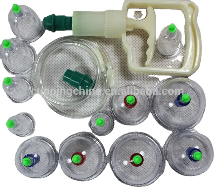 Hand Pump Vacuum Cupping Therapy Magnetic Suction Cupping Set